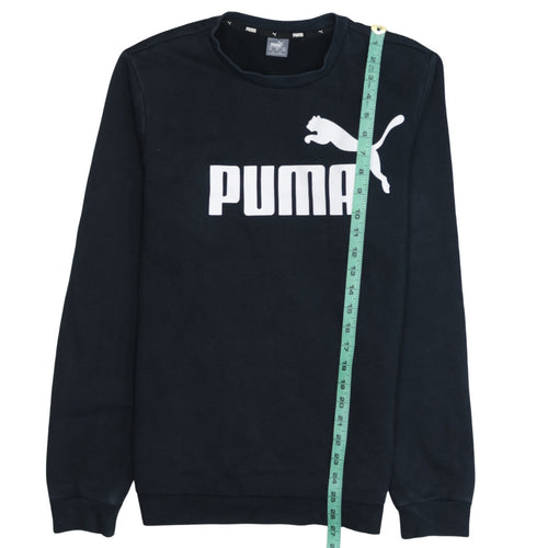 Puma Boys Black Crew Neck Long Sleeve Pullover Sweatshirt 15-16 Years