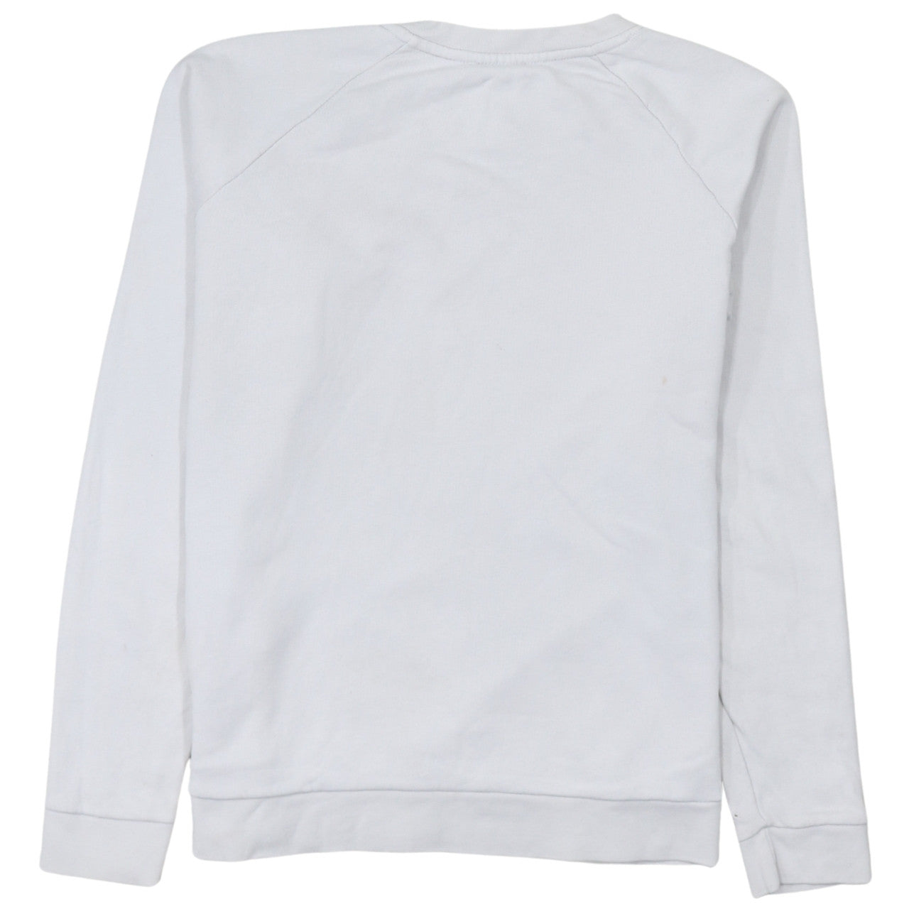 Levi's Women's White Small Crew Neck Logo Sweatshirt Cotton