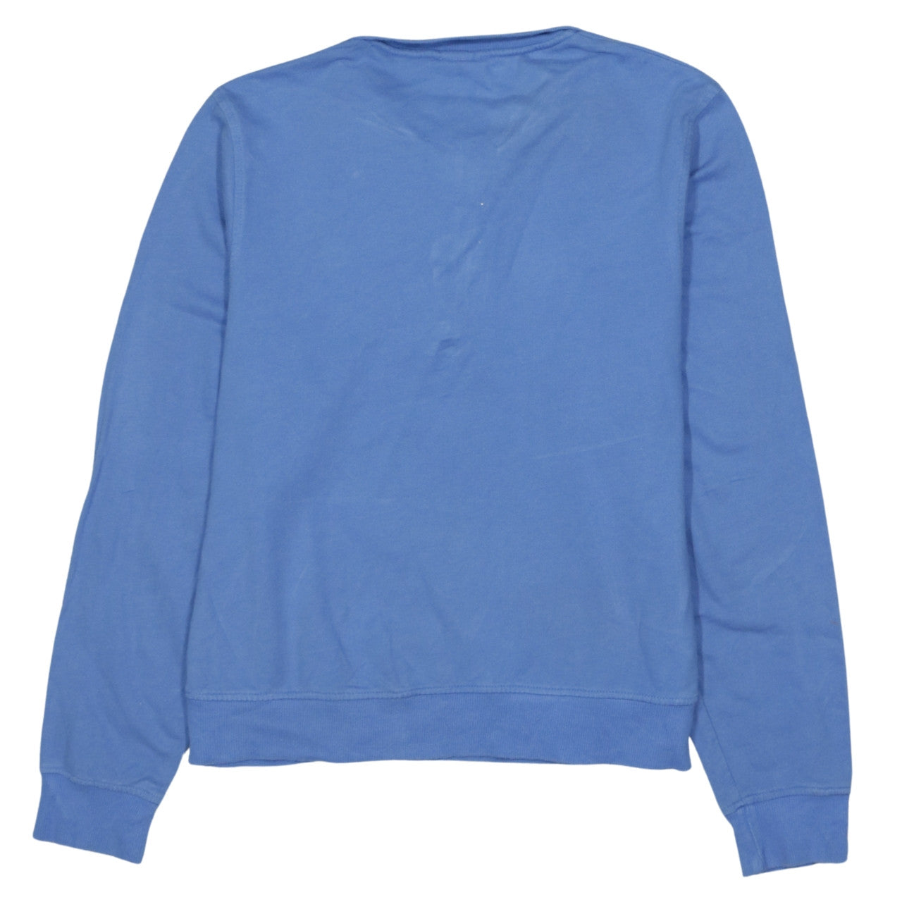 Champion Mens Blue 1/4 Zip Organic Cotton Sweatshirt Large