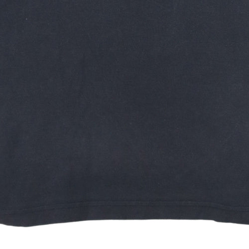 Nike Men's Black Cotton Collared Polo T-Shirt Size S Regular Fit