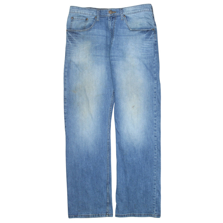 Wrangler Mens Blue 34x32 Relaxed Bootcut Denim Jeans