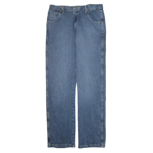 Wrangler Men's Blue 34x34 Straight Fit Denim Jeans