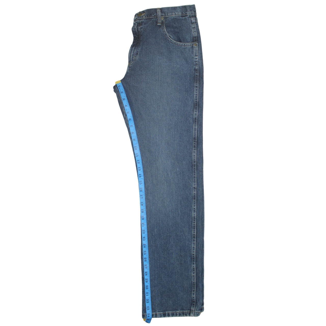 Wrangler Men's Blue 34x34 Straight Fit Denim Jeans