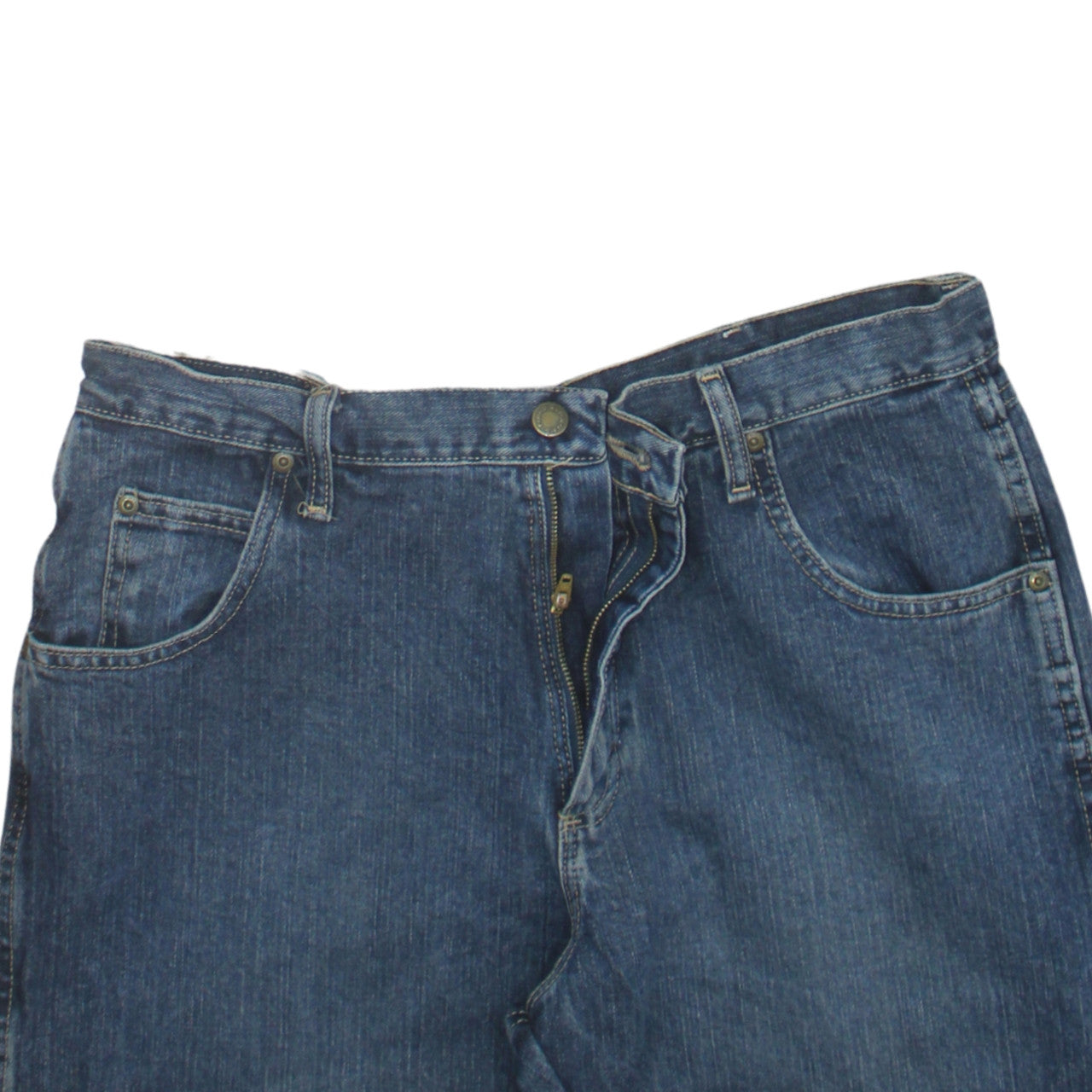 Wrangler Men's Blue 34x34 Straight Fit Denim Jeans