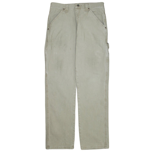 Wrangler Men's Beige Straight Leg Jeans 30x32 Cotton Blend