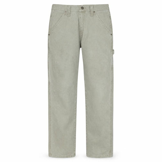 Front view of Wrangler Men's Beige Straight Leg Jeans 30x32 Cotton Blend