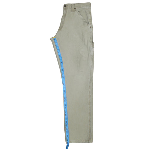 Wrangler Men's Beige Straight Leg Jeans 30x32 Cotton Blend