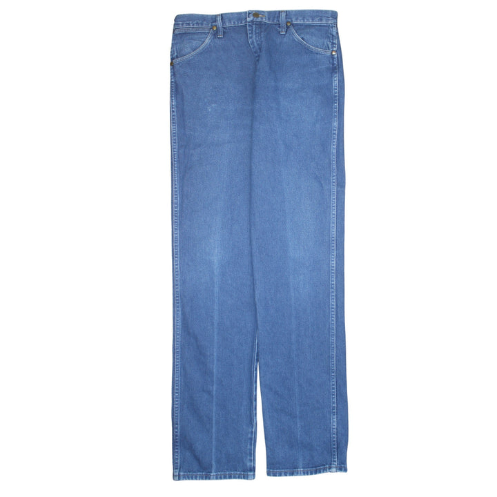 Wrangler Men's Blue Straight Regular Fit Denim Jeans 34x36
