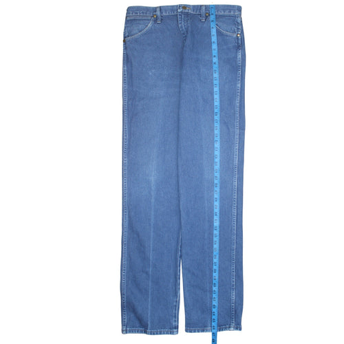 Wrangler Men's Blue Straight Regular Fit Denim Jeans 34x36