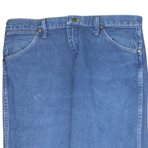 Wrangler Men's Blue Straight Regular Fit Denim Jeans 34x36