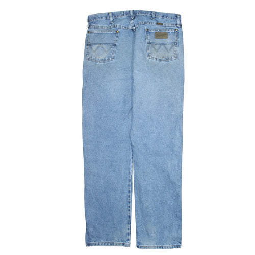 Wrangler Womens Blue High Rise Straight Leg Denim Jeans Size 20