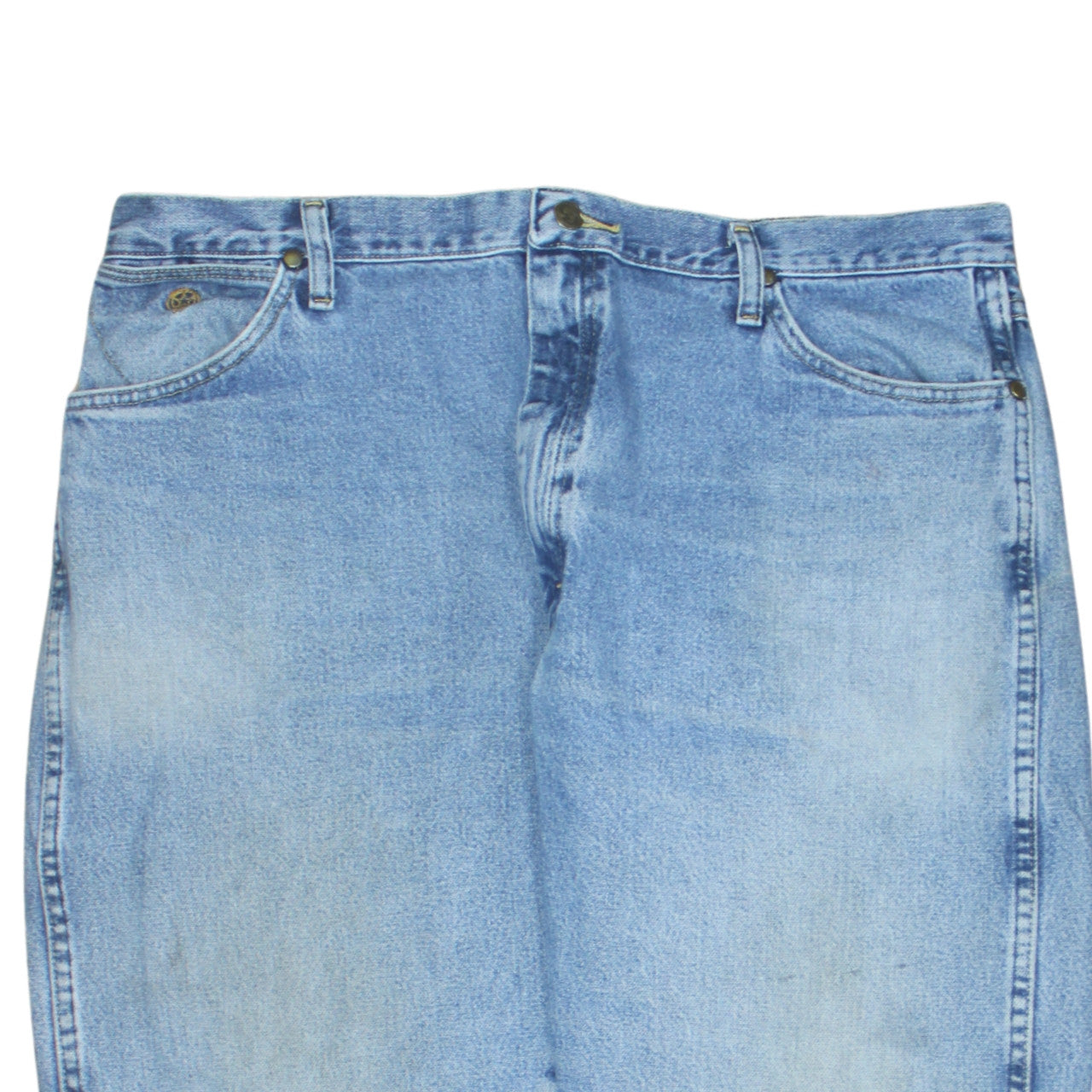 Wrangler Womens Blue High Rise Straight Leg Denim Jeans Size 20