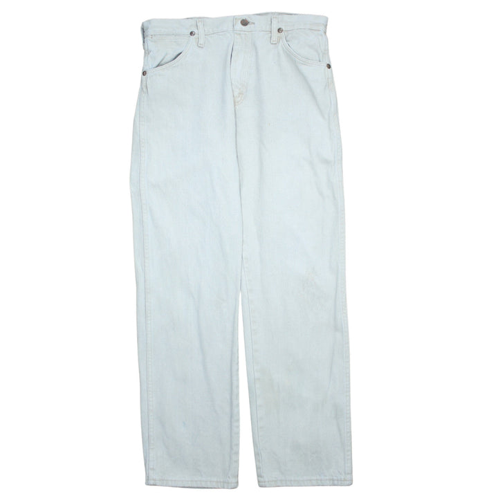 Wrangler Men Light Blue Straight Denim Jeans 32x30 Regular Fit
