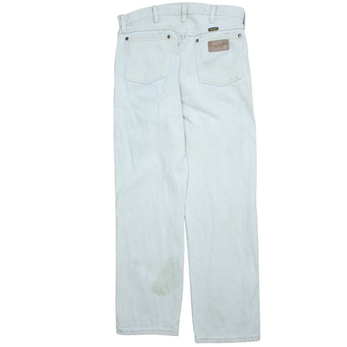 Wrangler Men Light Blue Straight Denim Jeans 32x30 Regular Fit