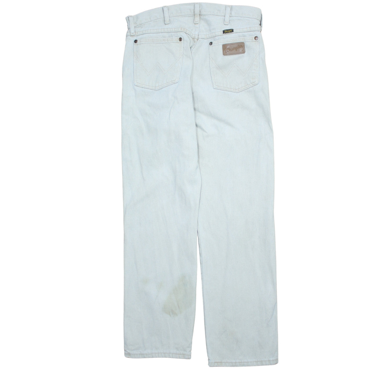Wrangler Men Light Blue Straight Denim Jeans 32x30 Regular Fit