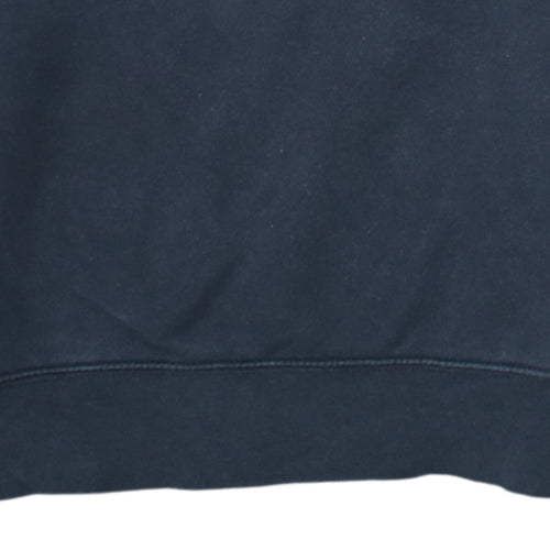 Russell Men's Black Small Crew Neck Embroidered Wolf Sweatshirt