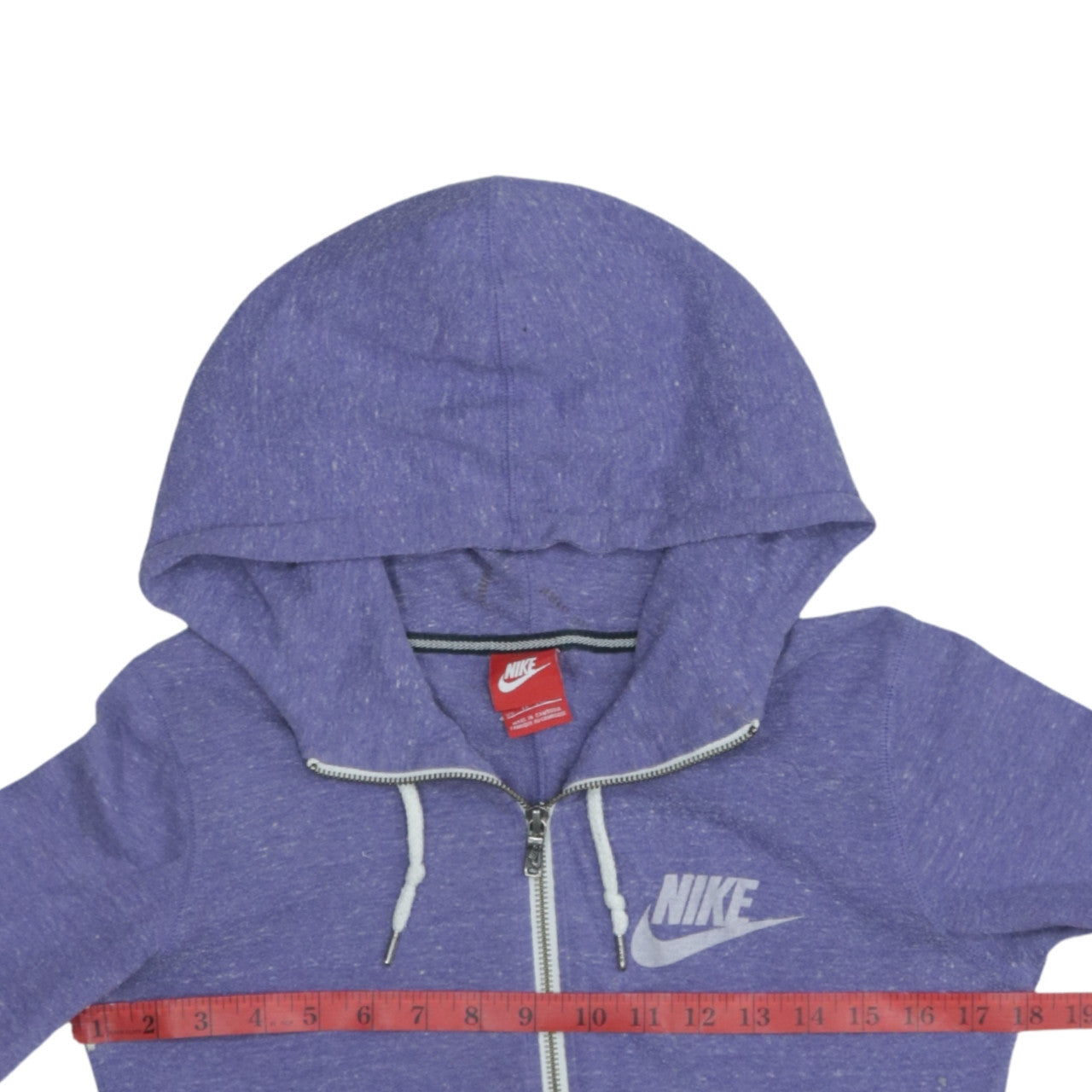 Nike Unisex Purple Full Zip Hoodie XS Lightweight Sportswear