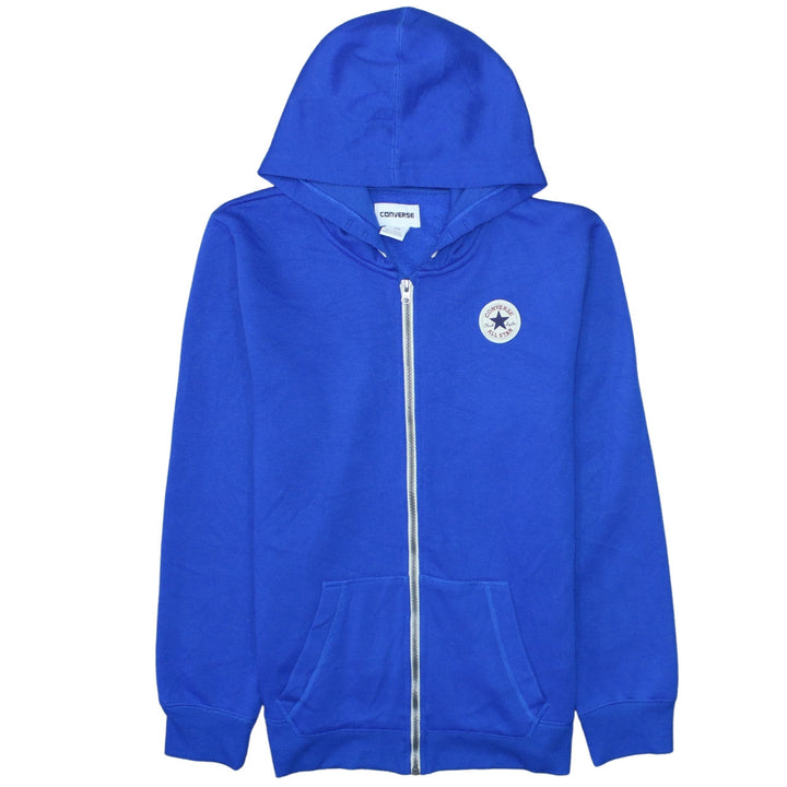 Converse Boys Blue Full Zip Hoodie XL 13-15 Years Cotton Blend Casual