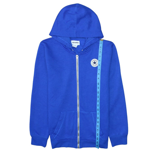 Converse Boys Blue Full Zip Hoodie XL 13-15 Years Cotton Blend Casual