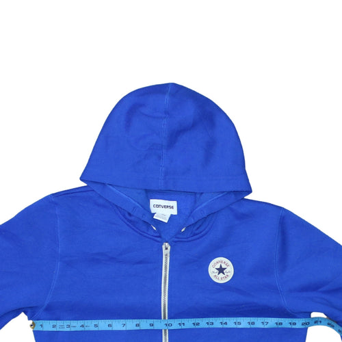 Converse Boys Blue Full Zip Hoodie XL 13-15 Years Cotton Blend Casual