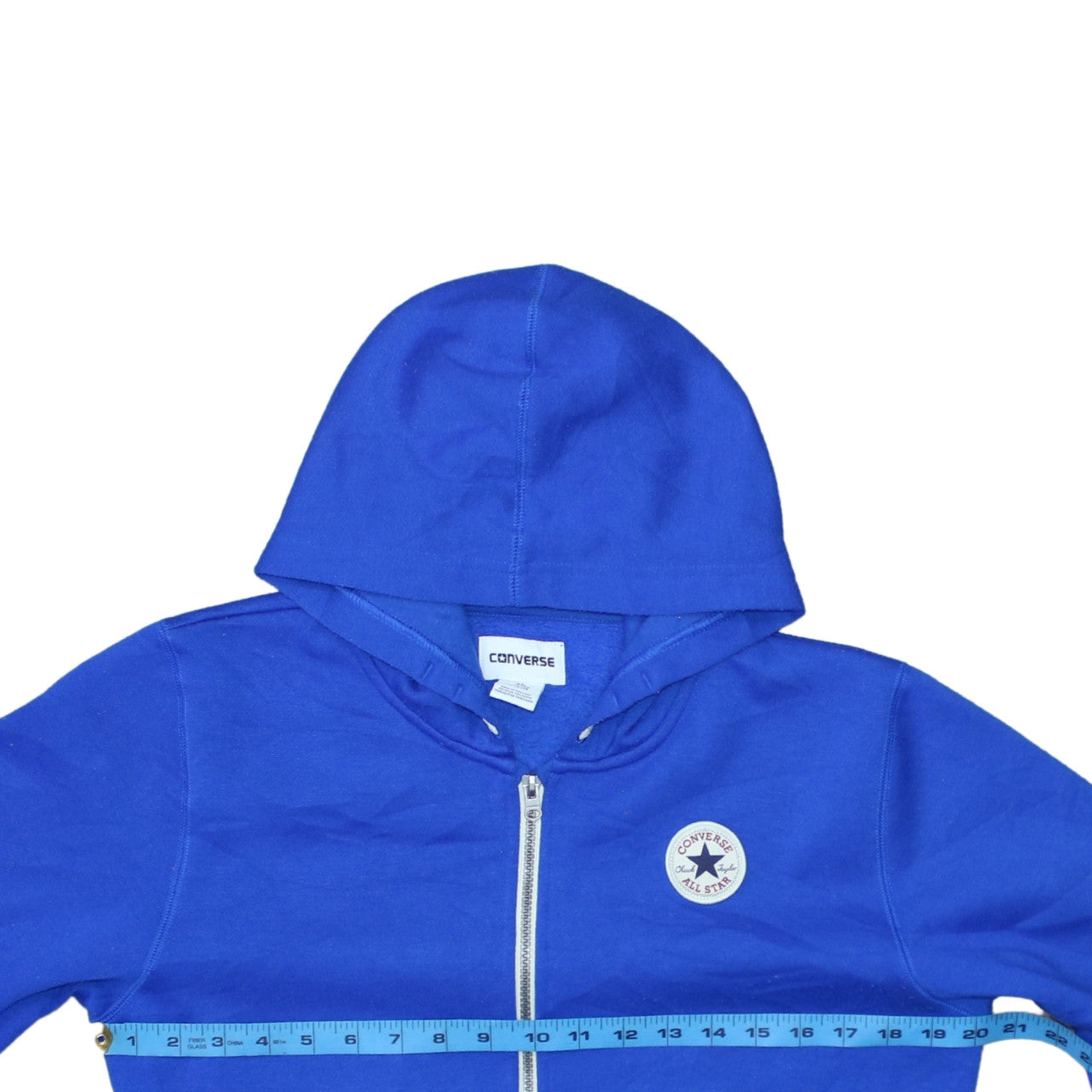 Converse Boys Blue Full Zip Hoodie XL 13-15 Years Cotton Blend Casual