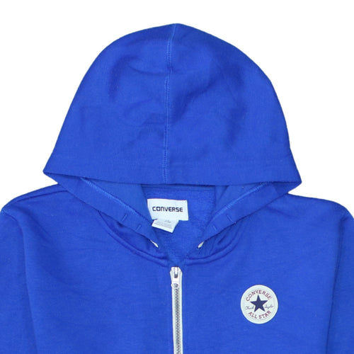 Converse Boys Blue Full Zip Hoodie XL 13-15 Years Cotton Blend Casual