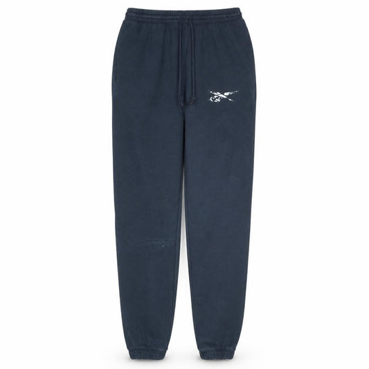 Reebok Womens Black Jogger Sweatpants Size S Fleece Tapered Activewear