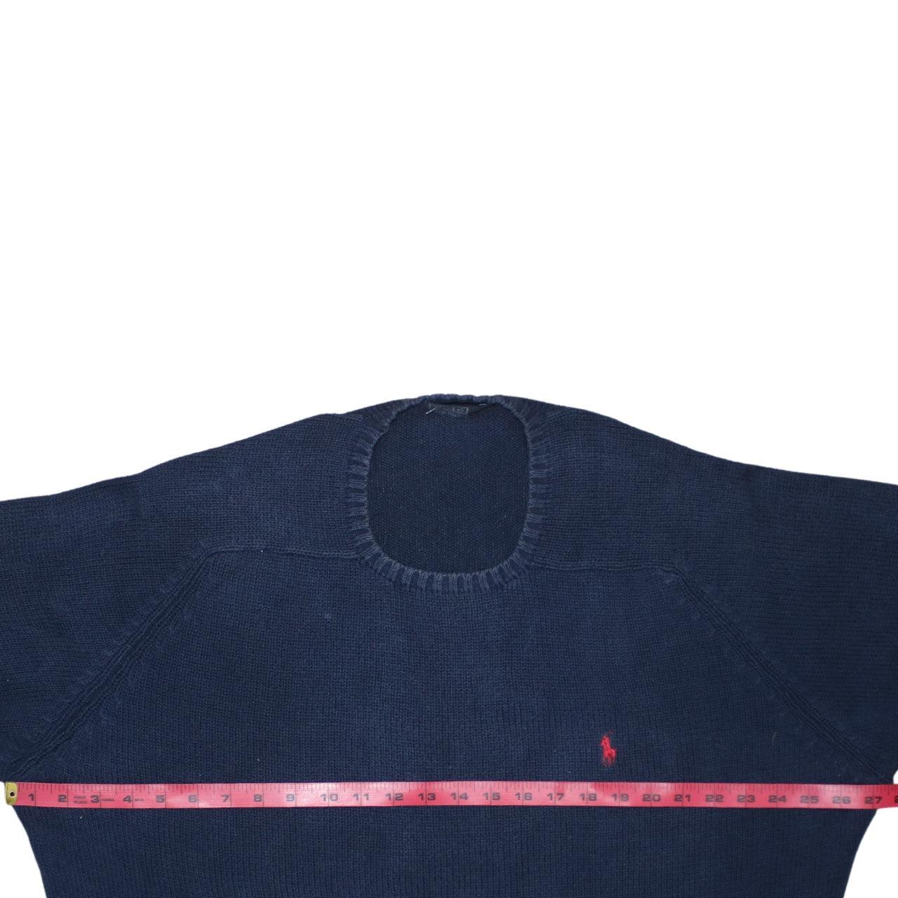 Ralph Lauren Men's Blue Cotton Crew Neck Jumper Size L