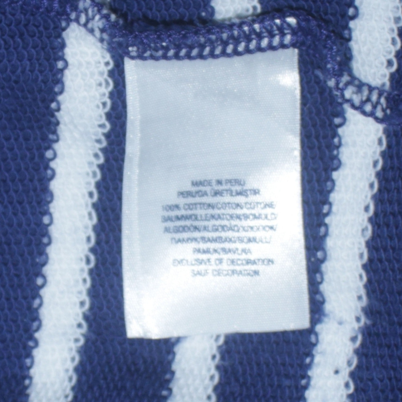 Polo Ralph Lauren Men's Blue Striped Cotton Crew Neck Sweatshirt M