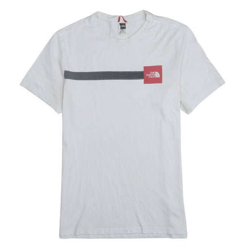 The North Face Men's White Logo Graphic Cotton T-Shirt Size M
