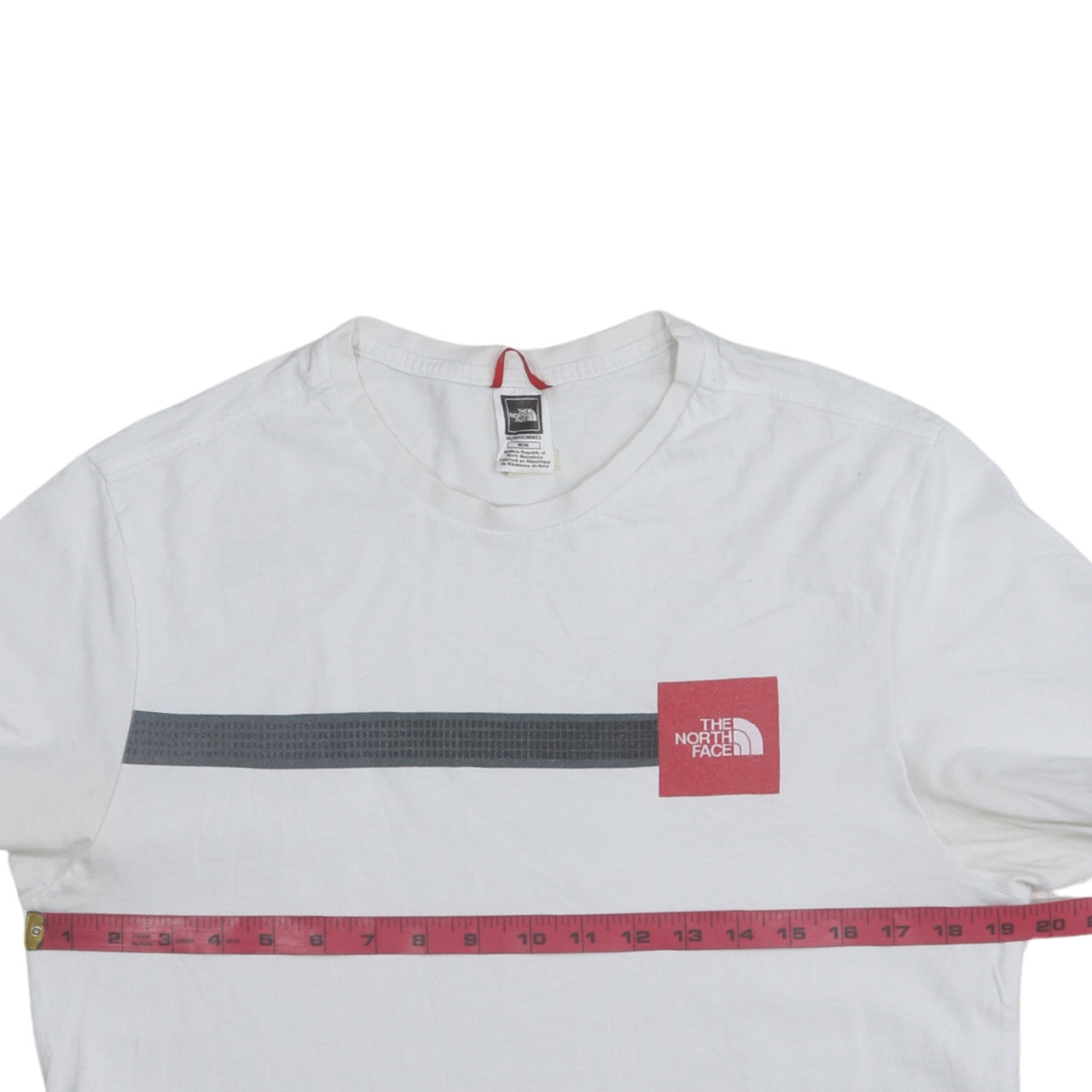 The North Face Men's White Logo Graphic Cotton T-Shirt Size M