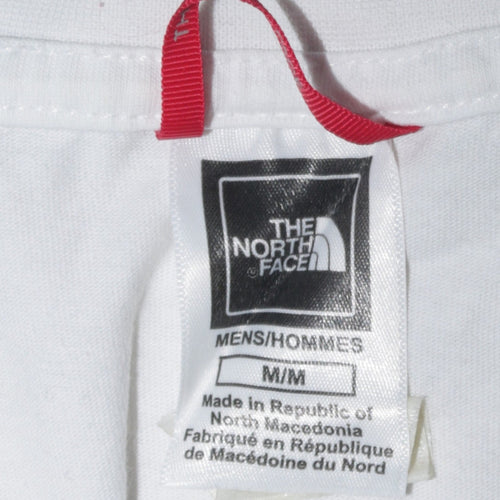 The North Face Men's White Logo Graphic Cotton T-Shirt Size M