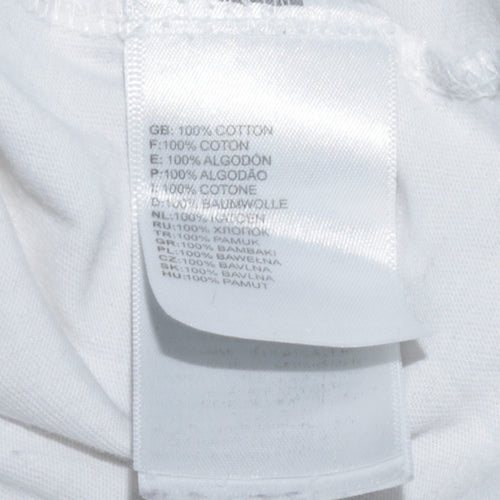 The North Face Men's White Logo Graphic Cotton T-Shirt Size M