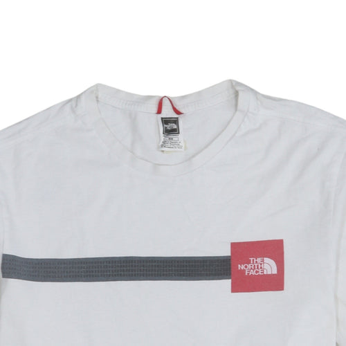 The North Face Men's White Logo Graphic Cotton T-Shirt Size M