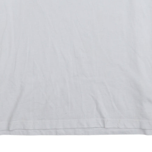 The North Face Men's White Logo Graphic Cotton T-Shirt Size M