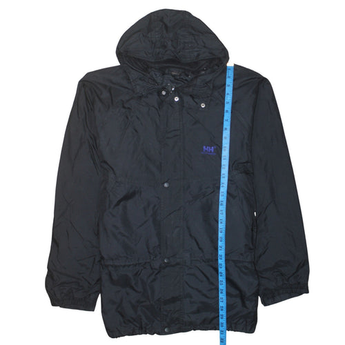Helly Hansen Men's Black L Waterproof Hooded Rain Jacket