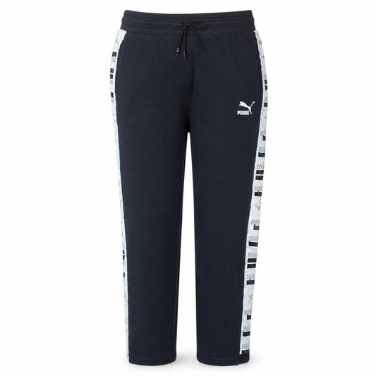 Puma Women’s Black Jogger Trousers Size 10 Side Stripe Activewear