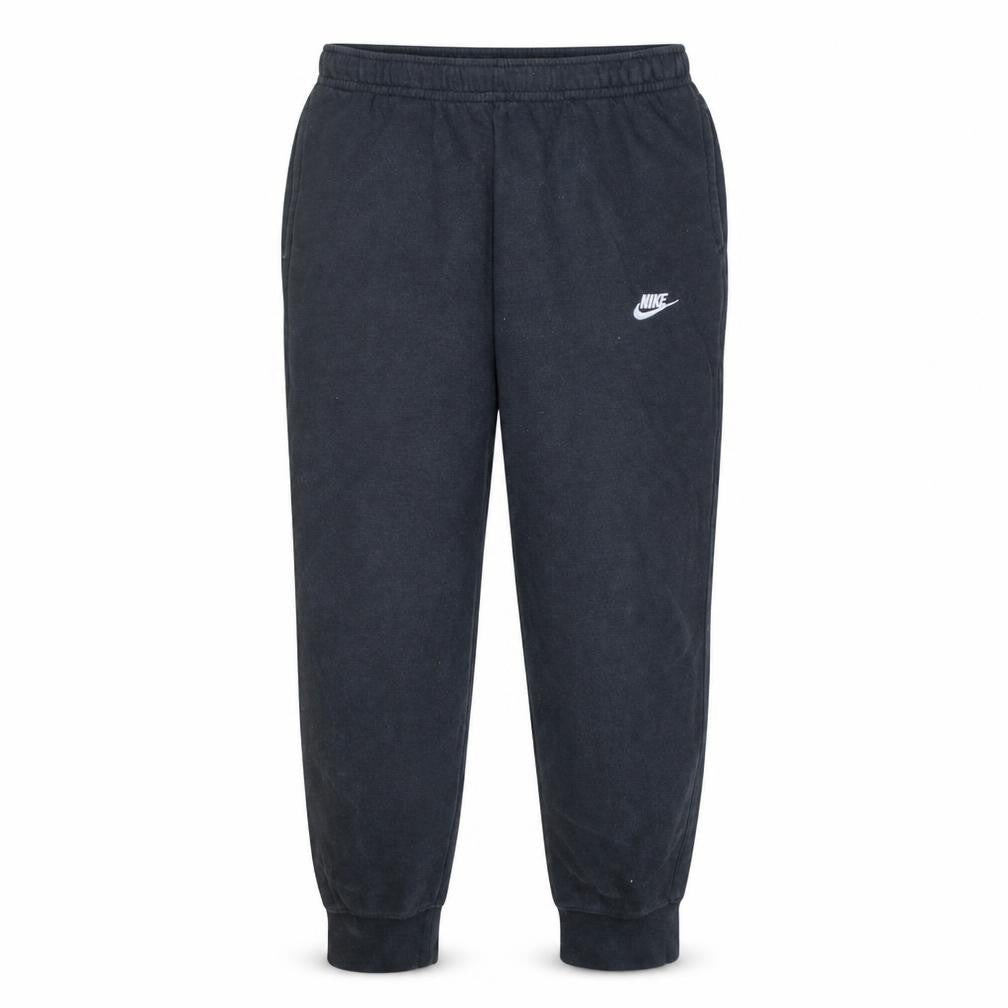Front view of Nike Men's Black Fleece Jogger Sweatpants, size L, Regular Fit