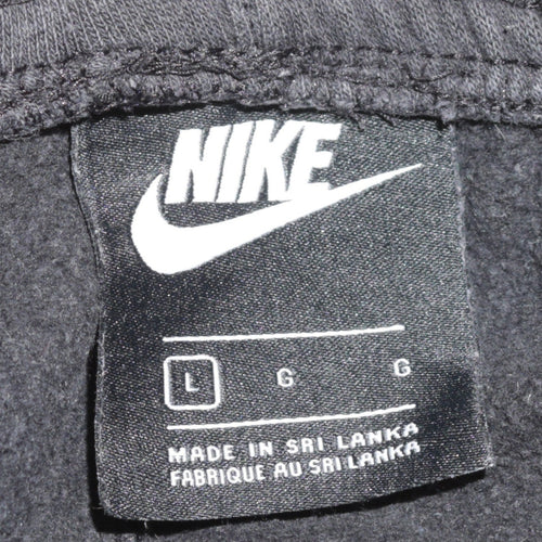 Nike Men's Black Fleece Jogger Sweatpants Size L Regular Fit