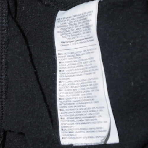 Nike Men's Black Fleece Jogger Sweatpants Size L Regular Fit