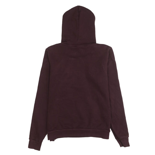Puma Womens Burgundy Hoodie UK 12 Pullover Logo Sweatshirt