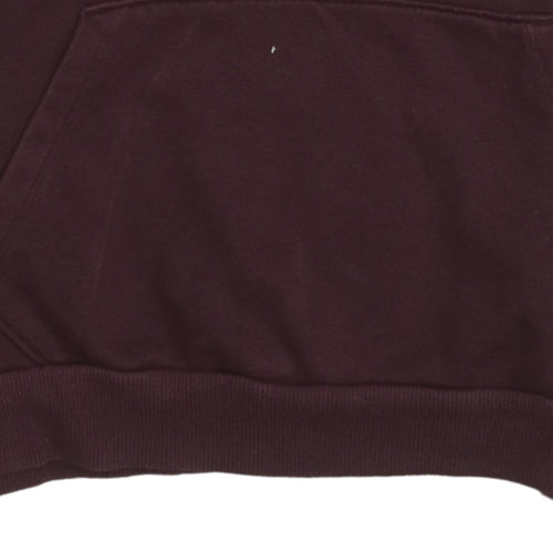 Puma Womens Burgundy Hoodie UK 12 Pullover Logo Sweatshirt