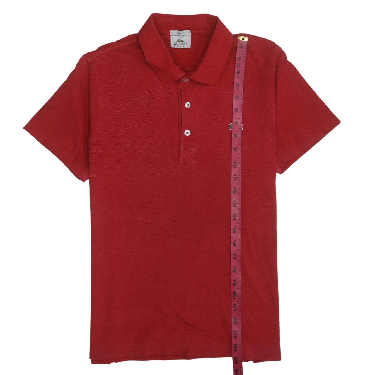 Lacoste Sport Men's Red Slim Fit Cotton Polo Shirt XL