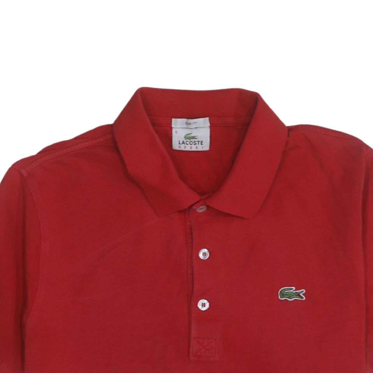 Lacoste Sport Men's Red Slim Fit Cotton Polo Shirt XL