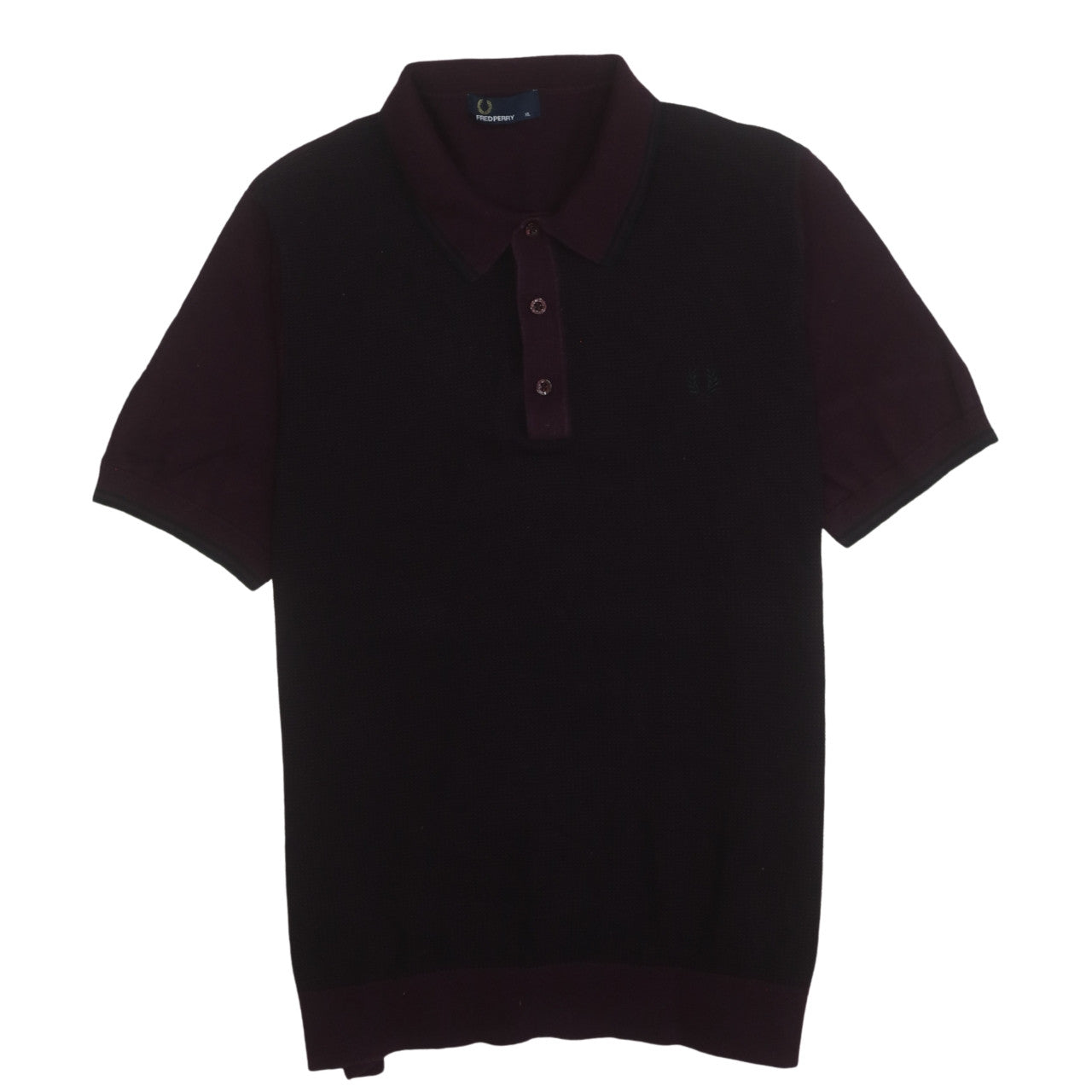 Fred Perry Men's Purple Cotton Knit Polo Shirt XL Classic Fit