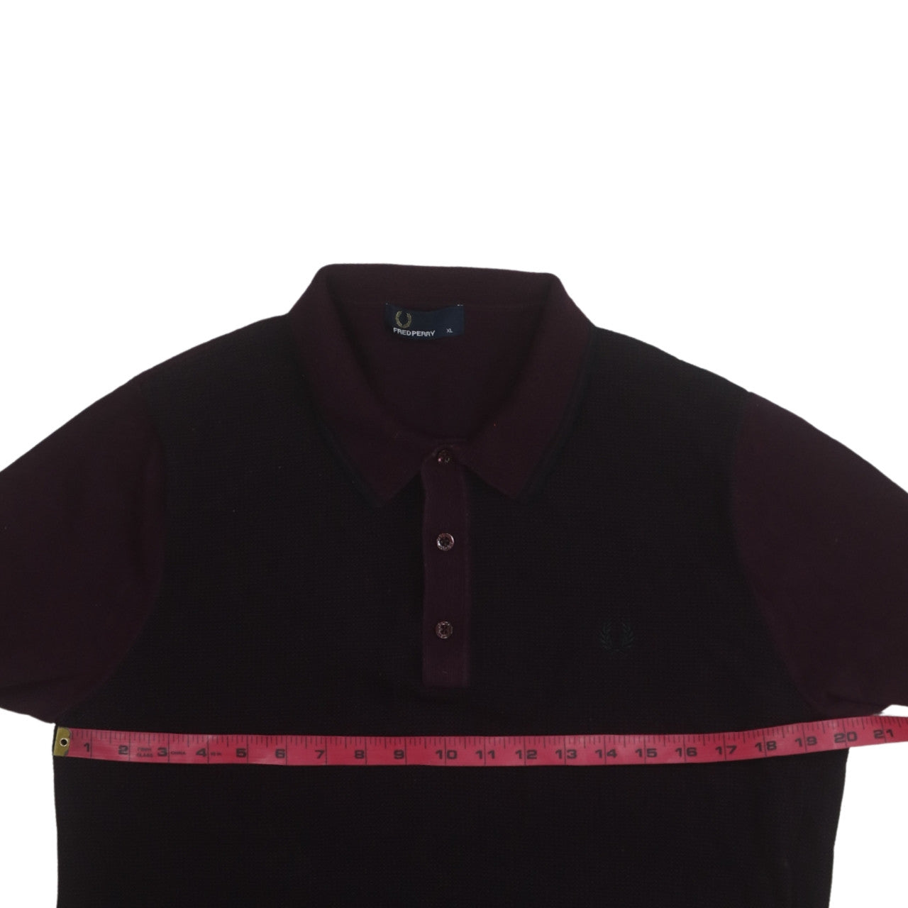 Fred Perry Men's Purple Cotton Knit Polo Shirt XL Classic Fit