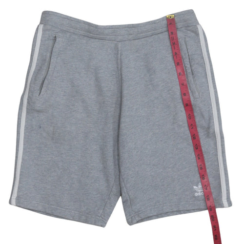 Adidas Men's Grey Athletic Shorts Size S Elastic Waist Gym Training