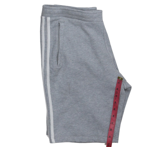 Adidas Men's Grey Athletic Shorts Size S Elastic Waist Gym Training