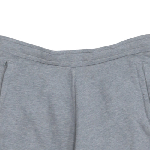 Adidas Men's Grey Athletic Shorts Size S Elastic Waist Gym Training
