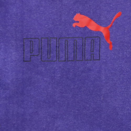 Puma Women's Purple Logo Crew Neck Sweatshirt Size S